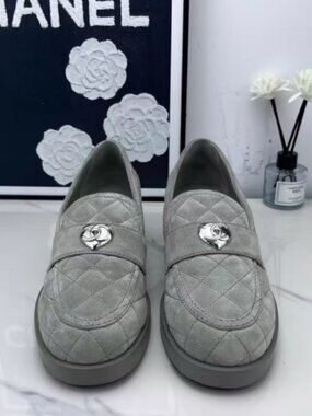 Chanel CC Logo Platform Loafers